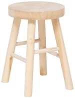 Σκαμπώ ξύλινο φυσικό Φ28 Η41cm
