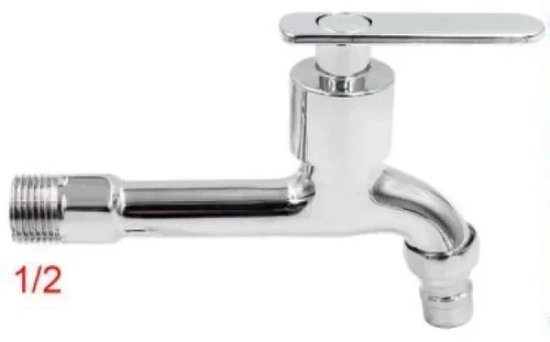 Μπαταρία Μπανιέρας Ασημί 1/2” 15×9.5cm με Ροζέτα Μπλε 3280977