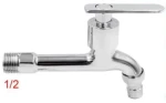 Μπαταρία Μπανιέρας Ασημί 1/2” 15×9.5cm με Ροζέτα Μπλε 3280977