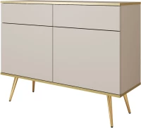 Μπουφές Oro Μπέζ με χρυσό 107x85x39cm