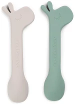 Done By Deer Παιδικό Σετ Κουταλάκια 2 Τεμ Lalee Green 14cm BR77635