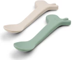 Done By Deer Παιδικό Σετ Κουταλάκια 2 Τεμ Lalee Green 14cm BR77635