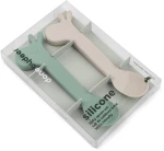 Done By Deer Παιδικό Σετ Κουταλάκια 2 Τεμ Lalee Green 14cm BR77635