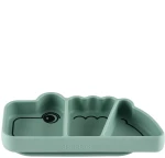 Done By Deer Παιδικό Πιάτο Σιλικόνης Stick & Stay Snackplate Croco Green BR74754