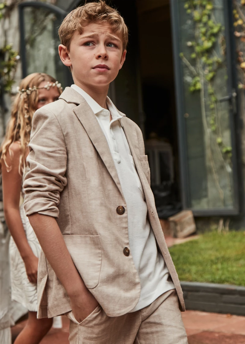 Mayoral Σακακι natural suiting καμηλο 25-06485-071 6485 Αγόρι