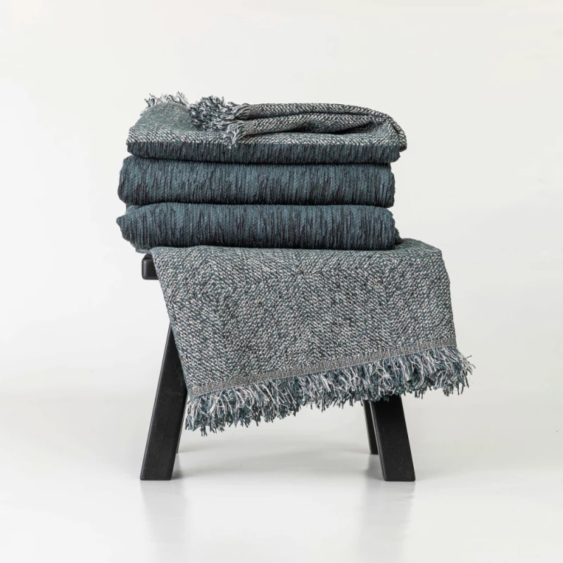 Ριχτάρι Σενίλ Τριθέσιο Square Borea Home Textiles