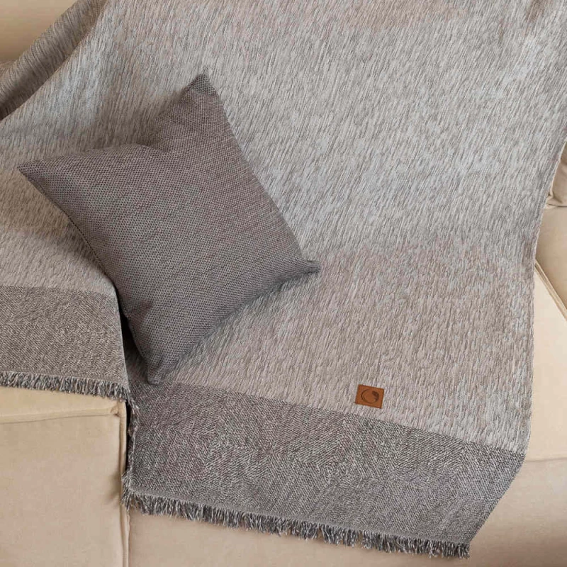Ριχτάρι Σενίλ Τριθέσιο Square Borea Home Textiles