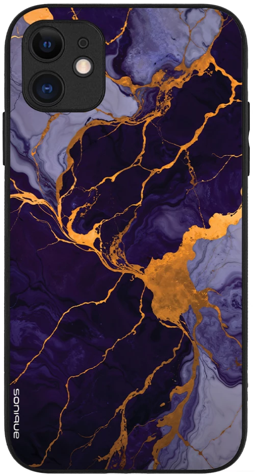Θήκη Sonique Marble Series για Apple iPhone 11 Μωβ