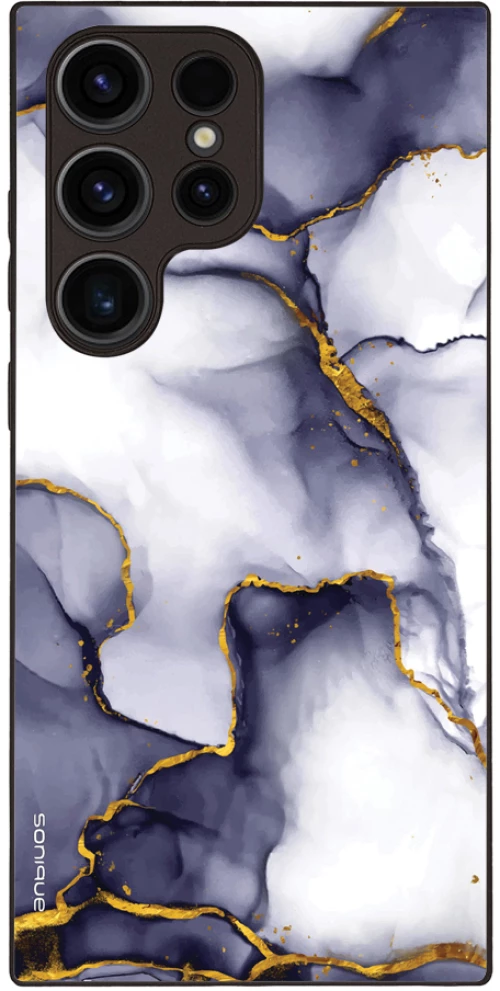 Θήκη Sonique Marble Series για Samsung Galaxy S23 Ultra Μωβ Γκρι