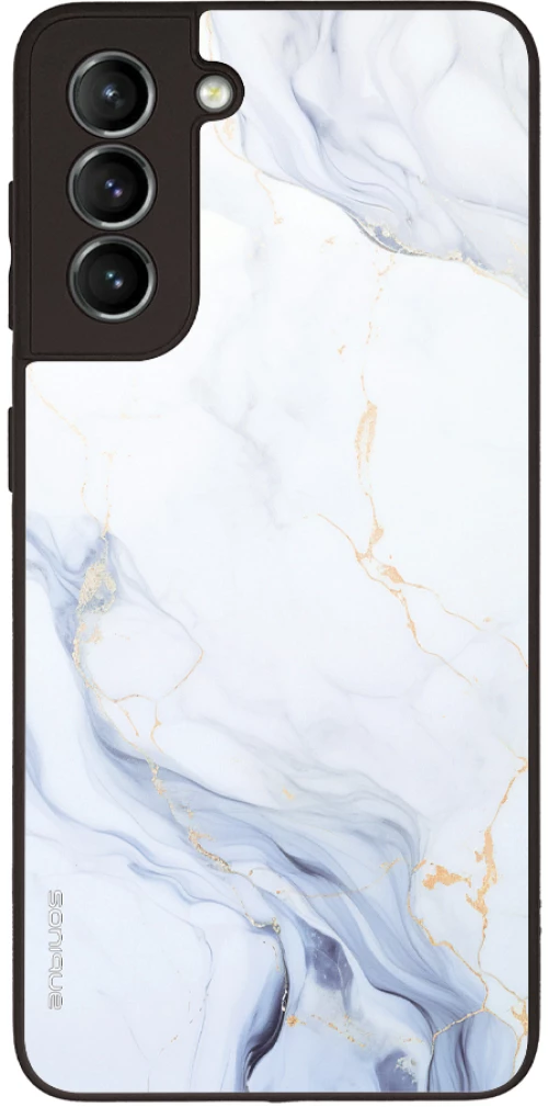 Θήκη Sonique Marble Series για Samsung Galaxy S21 Λευκό 02