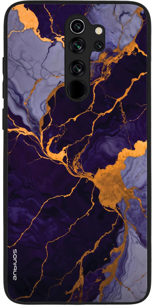 Θήκη Sonique Marble Series για Xiaomi Redmi Note 8 Pro Μωβ