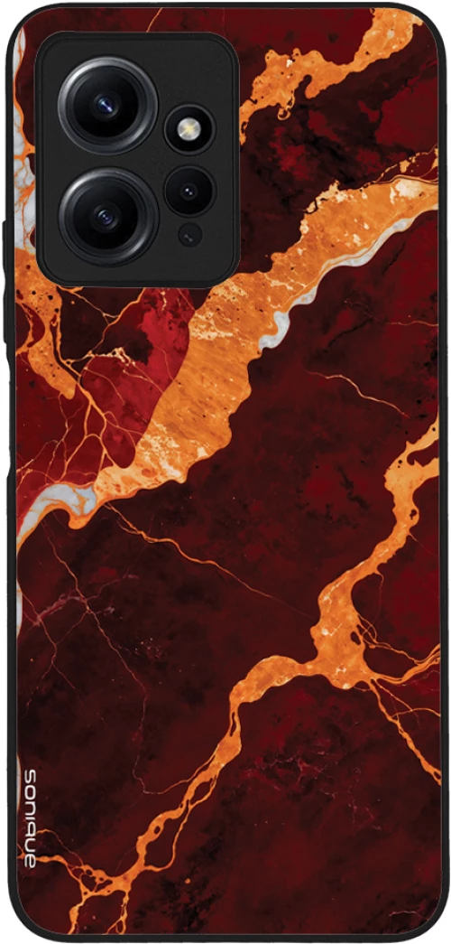 Θήκη Sonique Marble Series για Xiaomi Redmi Note 12 4G Κόκκινο