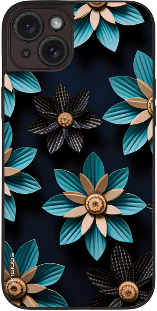 Θήκη Sonique 3D Flower Series για Apple iPhone 15 Plus Γαλάζιο