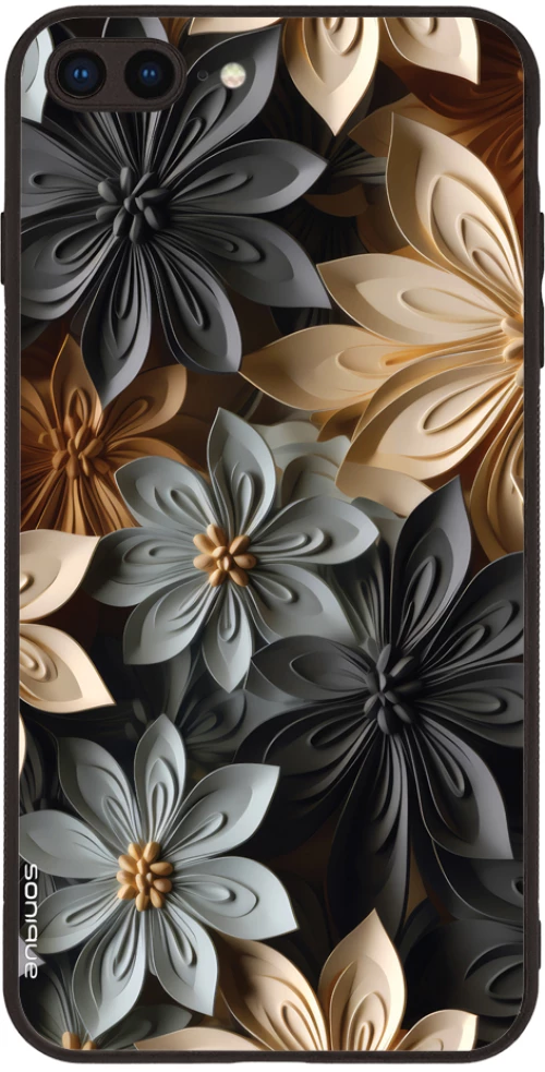 Θήκη Sonique 3D Flower Series για Apple iPhone 7 Plus / iPhone 8 Plus Γκρι