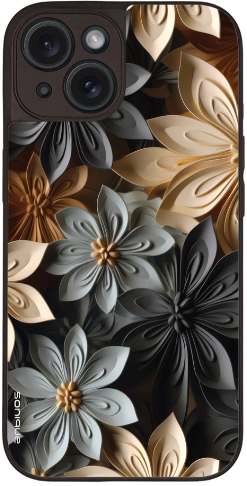 Θήκη Sonique 3D Flower Series για Apple iPhone 15 Γκρι