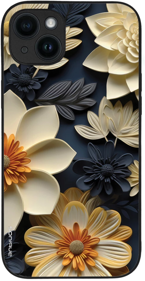Θήκη Sonique 3D Flower Series για Apple iPhone 14 Plus Εκρού