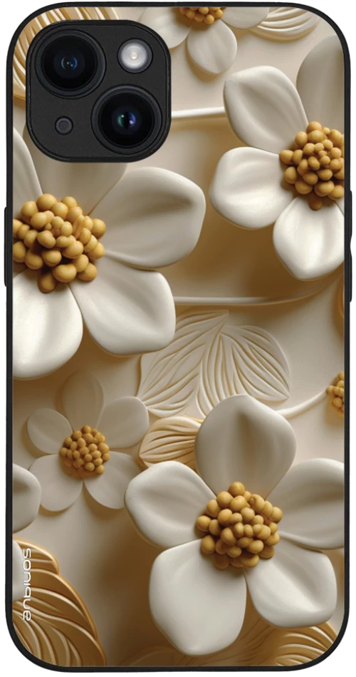 Θήκη Sonique 3D Flower Series για Apple iPhone 14 Λευκό