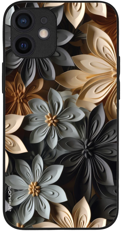 Θήκη Sonique 3D Flower Series για Apple iPhone 12 mini Γκρι