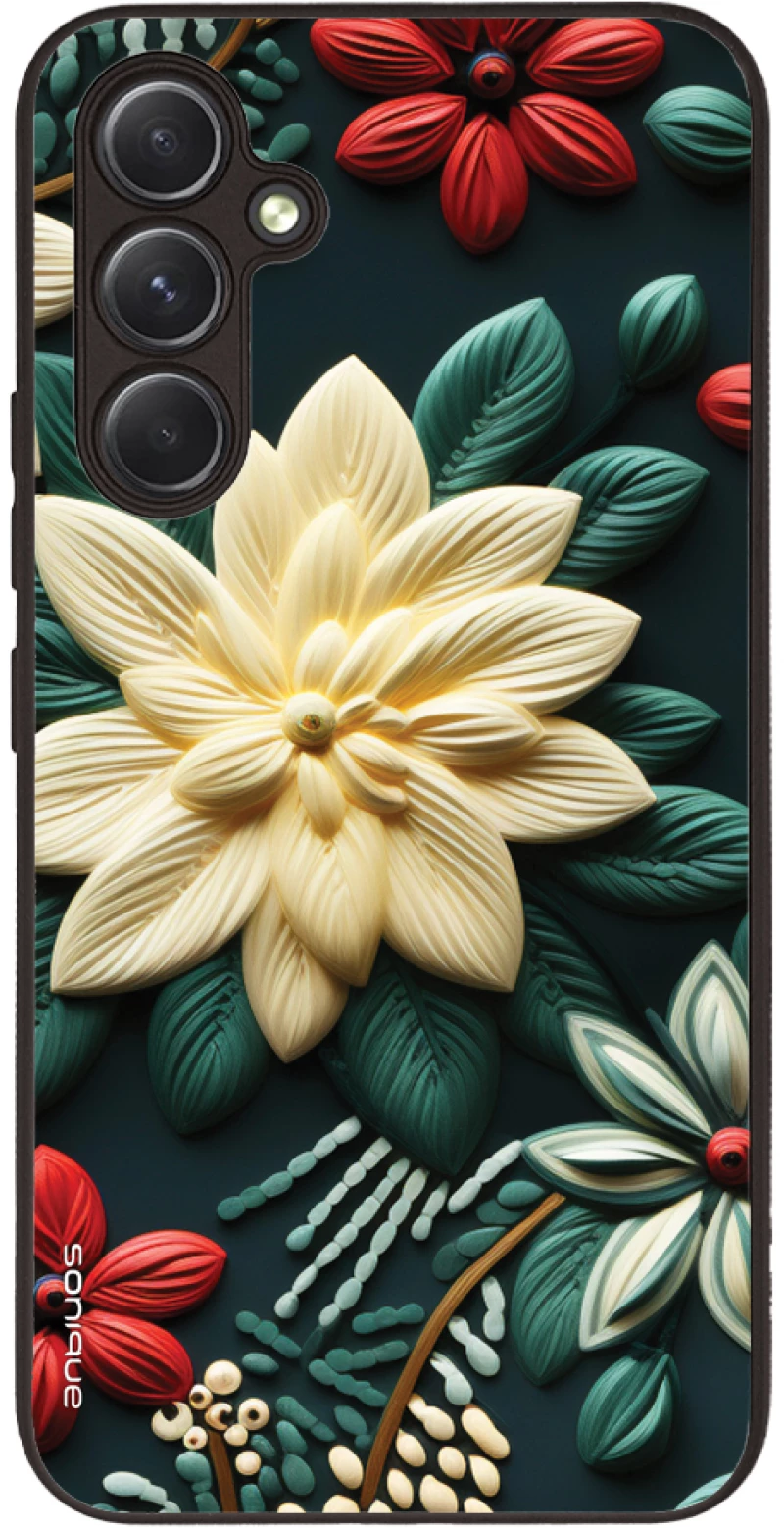 Θήκη Sonique 3D Flower Series για Samsung Galaxy A54 5G Πράσινο