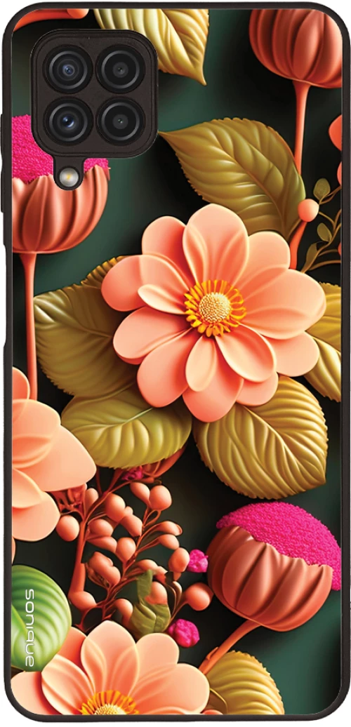 Θήκη Sonique 3D Flower Series για Samsung Galaxy A22 4G / Galaxy M32 4G / Galaxy M22 4G Σομόν