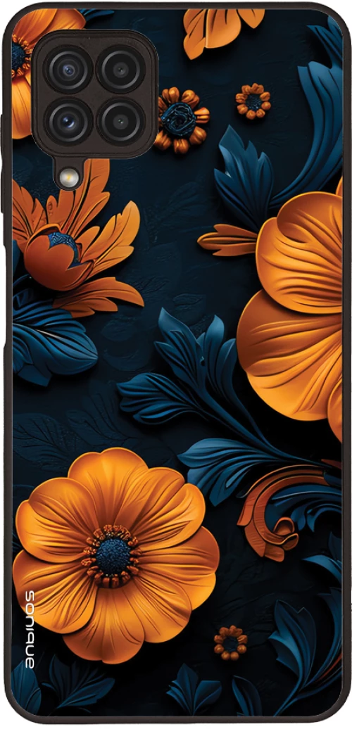 Θήκη Sonique 3D Flower Series για Samsung Galaxy A22 4G / Galaxy M32 4G / Galaxy M22 4G Πορτοκαλί 01
