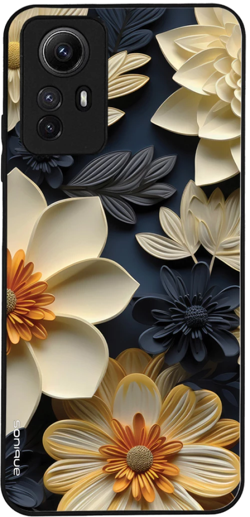 Θήκη Sonique 3D Flower Series για Xiaomi Redmi Note 12s Εκρού