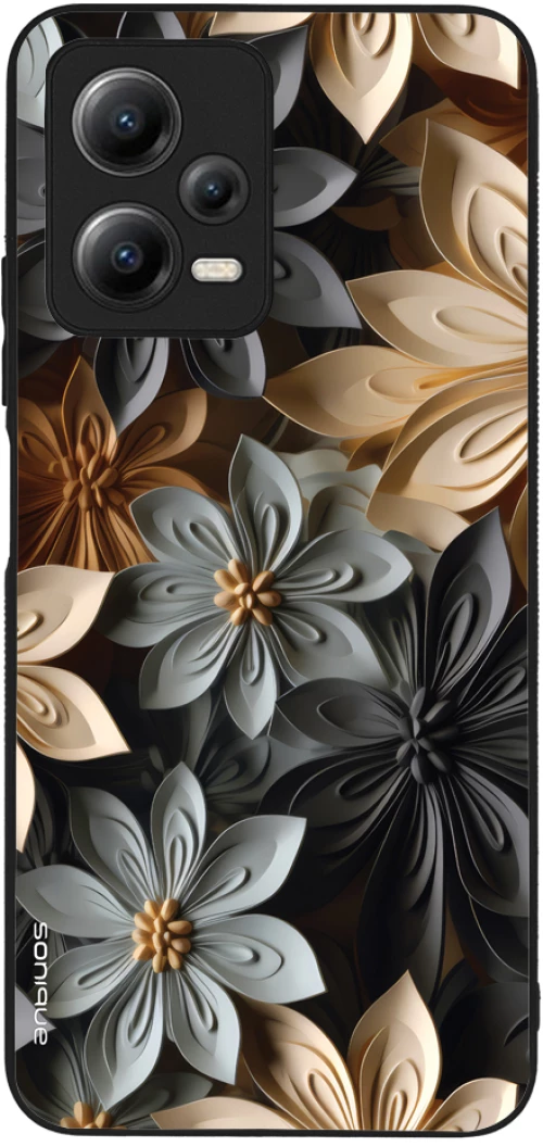 Θήκη Sonique 3D Flower Series για Xiaomi Redmi Note 12 5G / Poco X5 5G Γκρι