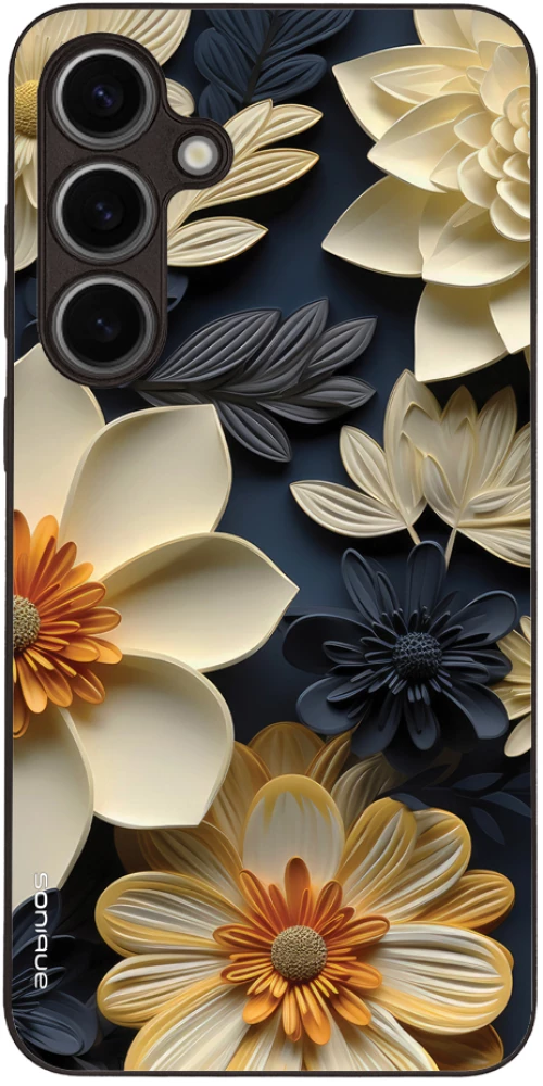 Θήκη Sonique 3D Flower Series για Samsung Galaxy S24 Plus Εκρού