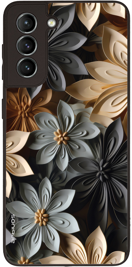 Θήκη Sonique 3D Flower Series για Samsung Galaxy S21 Γκρι