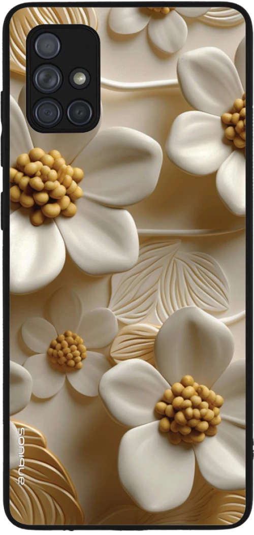 Θήκη Sonique 3D Flower Series για Samsung Galaxy A71 Λευκό