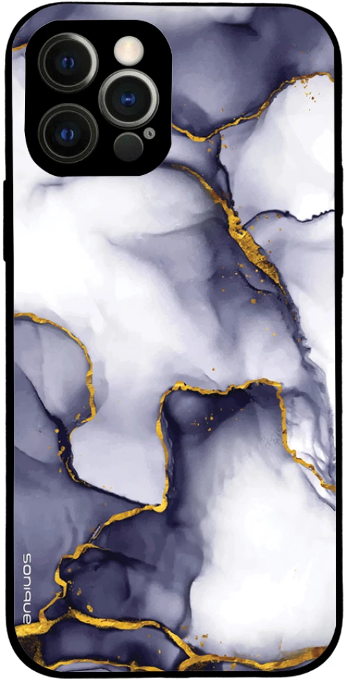 Θήκη Sonique Marble Series για Apple iPhone 12 Pro Μωβ Γκρι