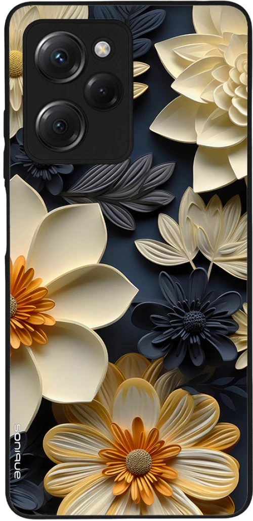 Θήκη Sonique 3D Flower Series για Xiaomi Poco X5 Pro 5G Εκρού