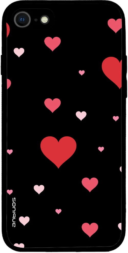Θήκη Sonique Heart Series για Apple iPhone 7 / iPhone 8 / iPhone SE 2020 / iPhone SE 2022 Μαύρο