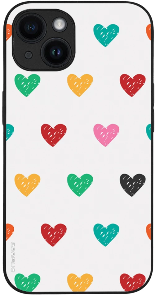 Θήκη Sonique Heart Series για Apple iPhone 14 Λευκό 02