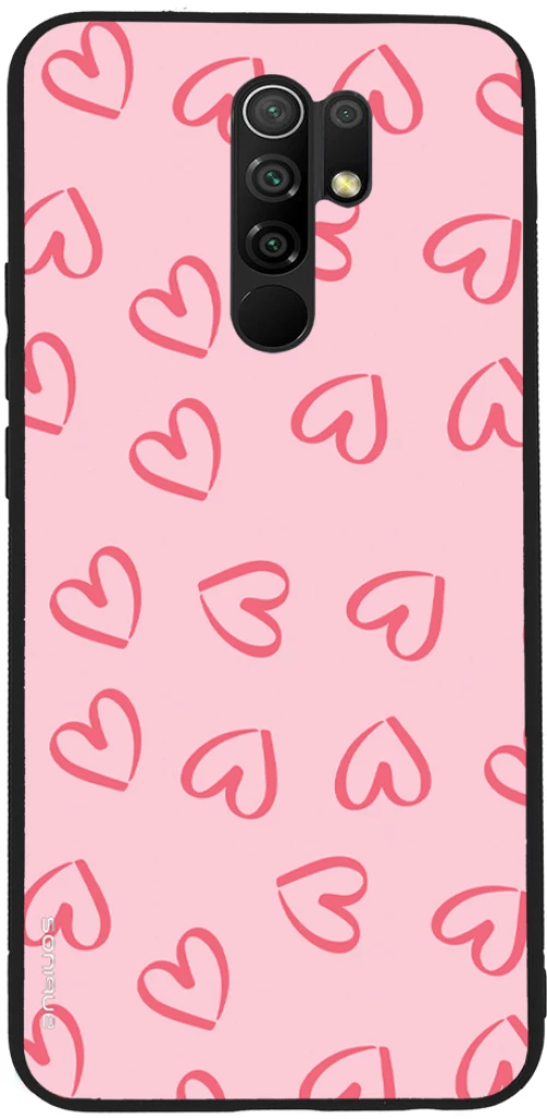 Θήκη Sonique Heart Series για Xiaomi Redmi 9 Ροζ