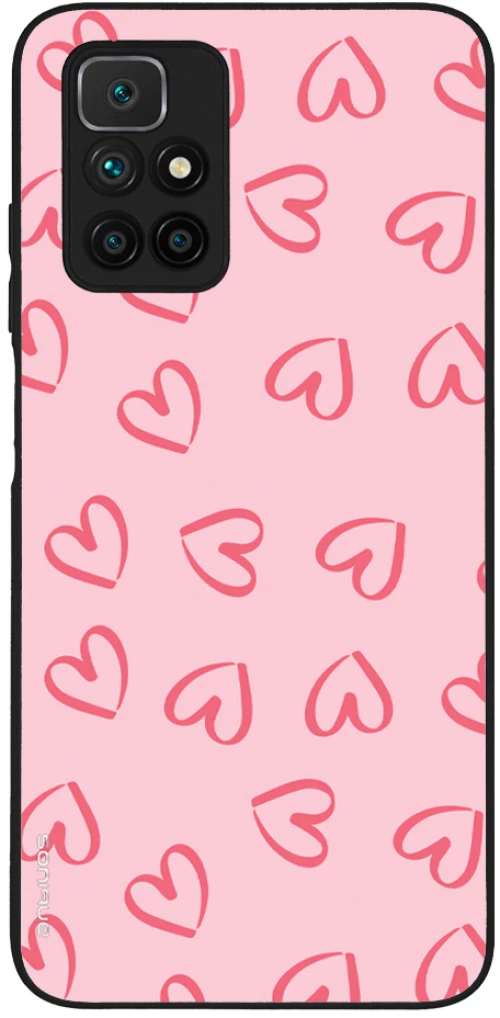 Θήκη Sonique Heart Series για Xiaomi Redmi 10 / Redmi 10 2022 Ροζ