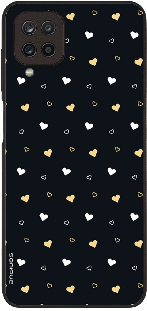 Θήκη Sonique Heart Series για Samsung Galaxy A12 Μαύρο 01