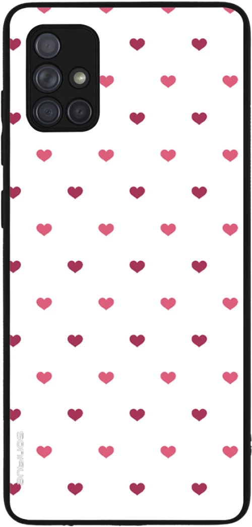 Θήκη Sonique Heart Series για Samsung Galaxy A71 Λευκό 01