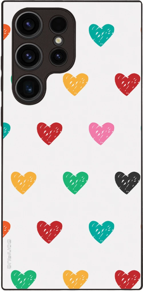 Θήκη Sonique Heart Series για Samsung Galaxy S23 Ultra Λευκό 02