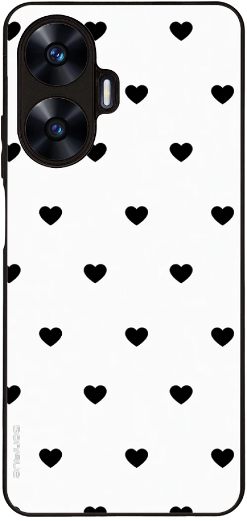 Θήκη Sonique Heart Series για Realme C55 Λευκό