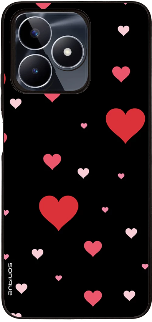 Θήκη Sonique Heart Series για Realme C51 / Realme C53 / Realme Note 50 Μαύρο