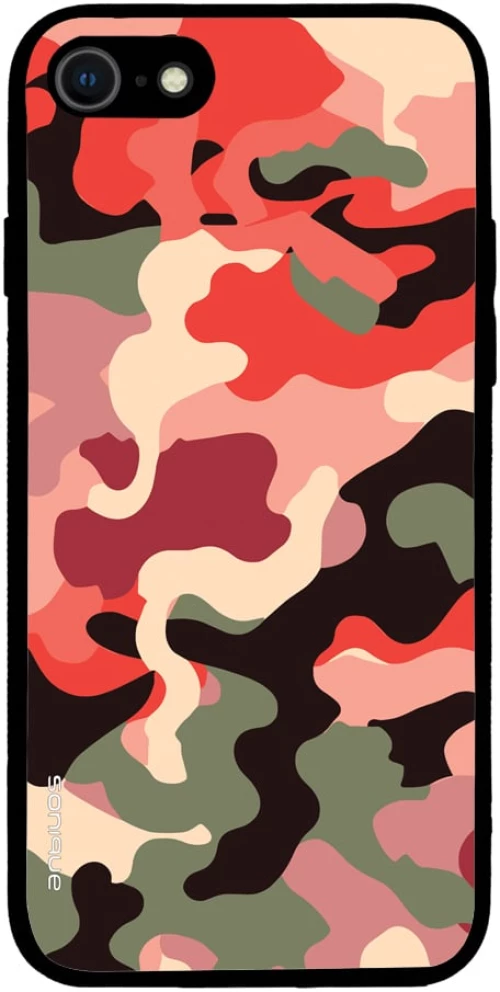 Θήκη Sonique Camouflage Army Series για Apple iPhone 7 / iPhone 8 / iPhone SE 2020 / iPhone SE 2022 Κόκκινο