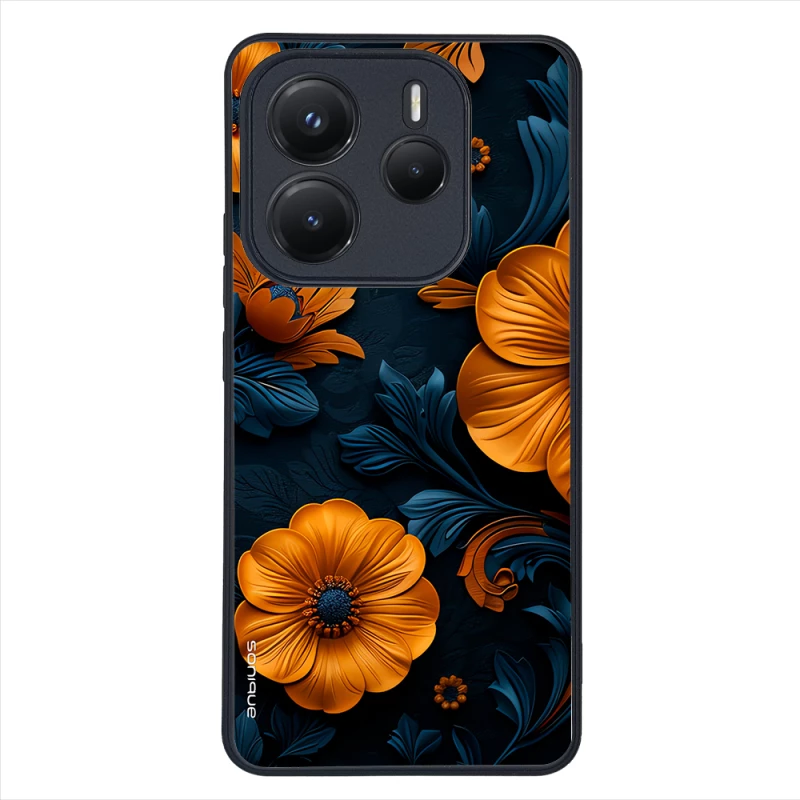 Θήκη Sonique 3D Flower Series για Xiaomi Redmi Note 14 5G Πορτοκαλί 01