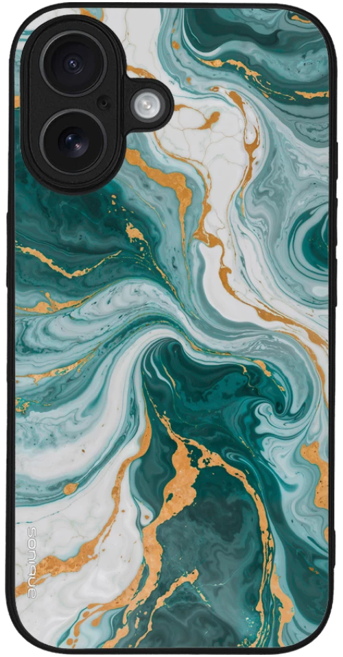 Θήκη Sonique Marble Series για Apple iPhone 16 Πράσινο 01