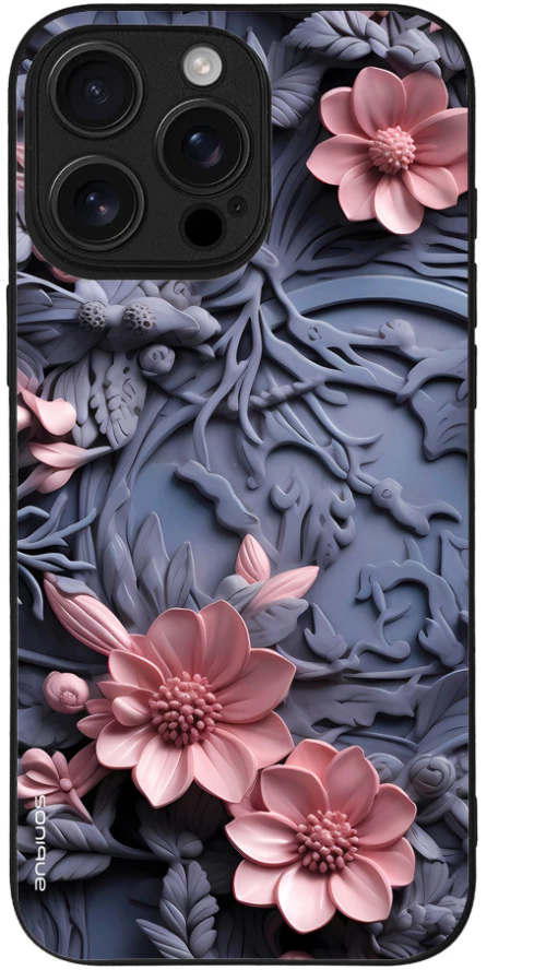 Θήκη Sonique 3D Flower Series για Apple iPhone 16 Pro Max Ροζ 02