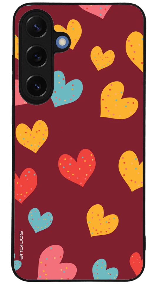 Θήκη Sonique Heart Series για Samsung Galaxy S25 Plus Μπορντώ