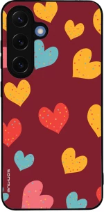 Θήκη Sonique Heart Series για Samsung Galaxy S25 Μπορντώ