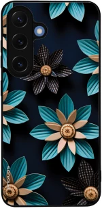 Θήκη Sonique 3D Flower Series για Samsung Galaxy S25 Γαλάζιο