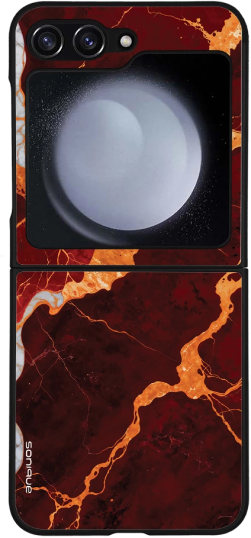 Θήκη Sonique Marble Series για Samsung Galaxy Z Flip 5 Κόκκινο