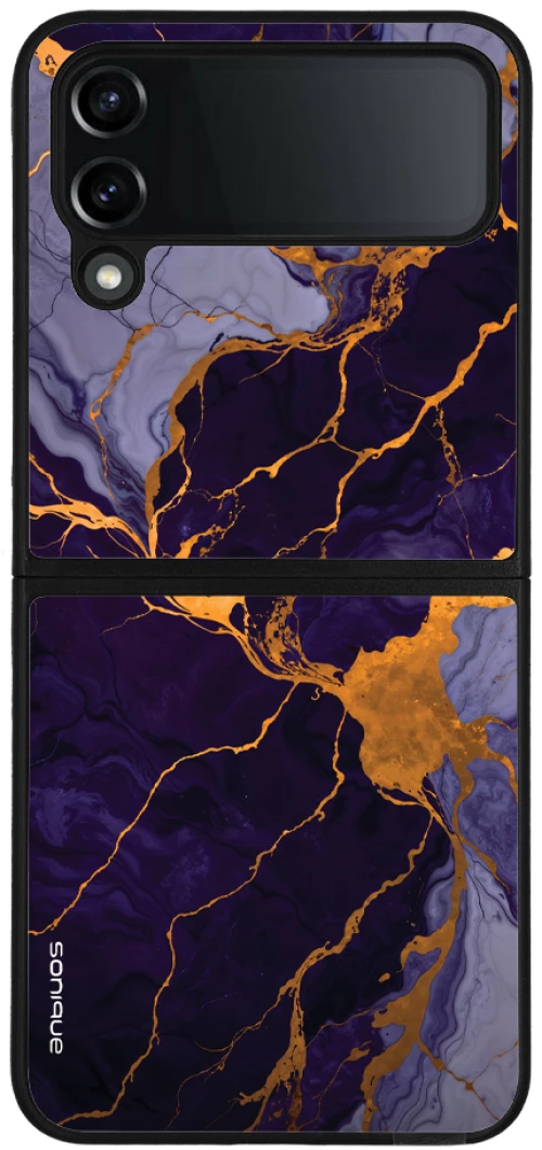 Θήκη Sonique Marble Series για Samsung Galaxy Z Flip 4 Μωβ